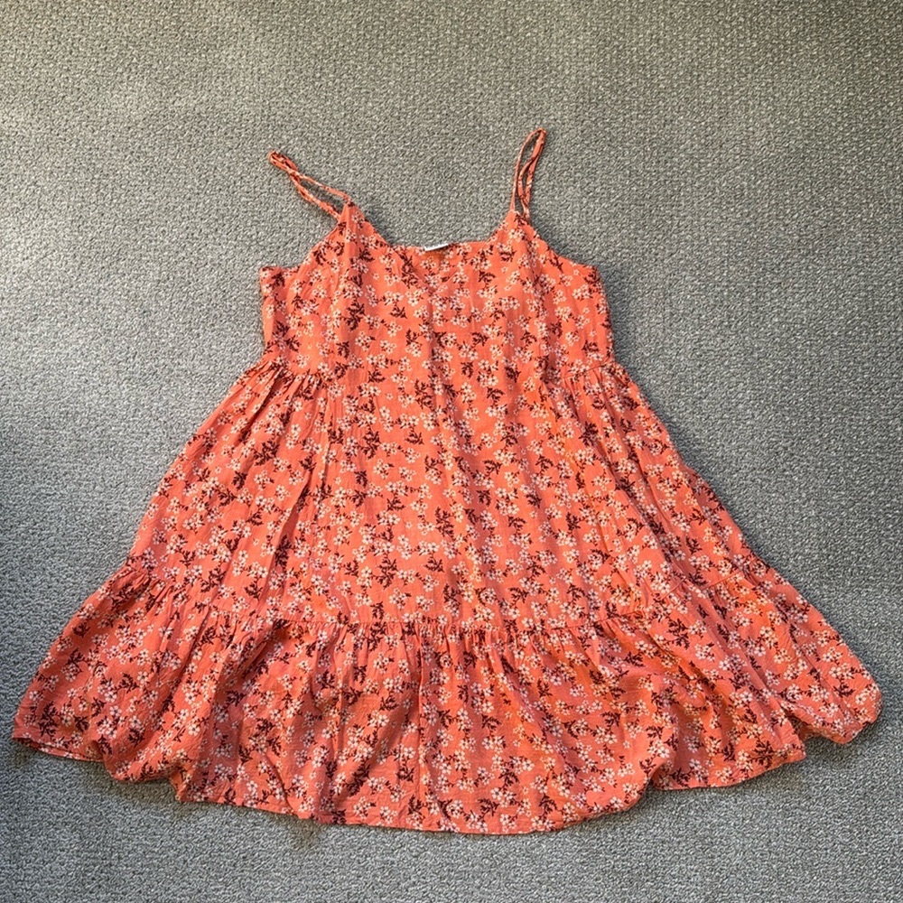 Pink floral dress